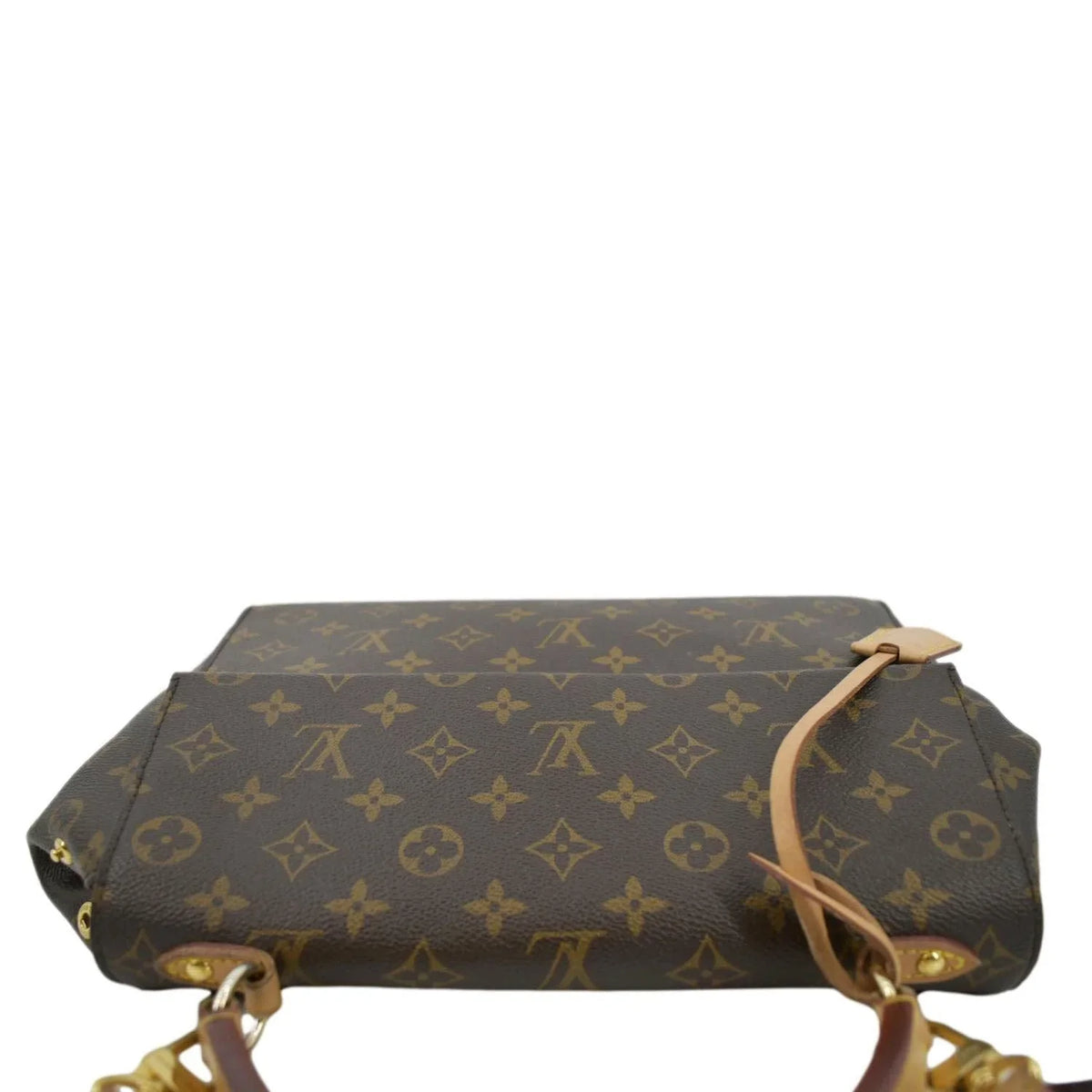 Monogram Pre-owned Shoulder Brown MM Bag Canvas Cluny