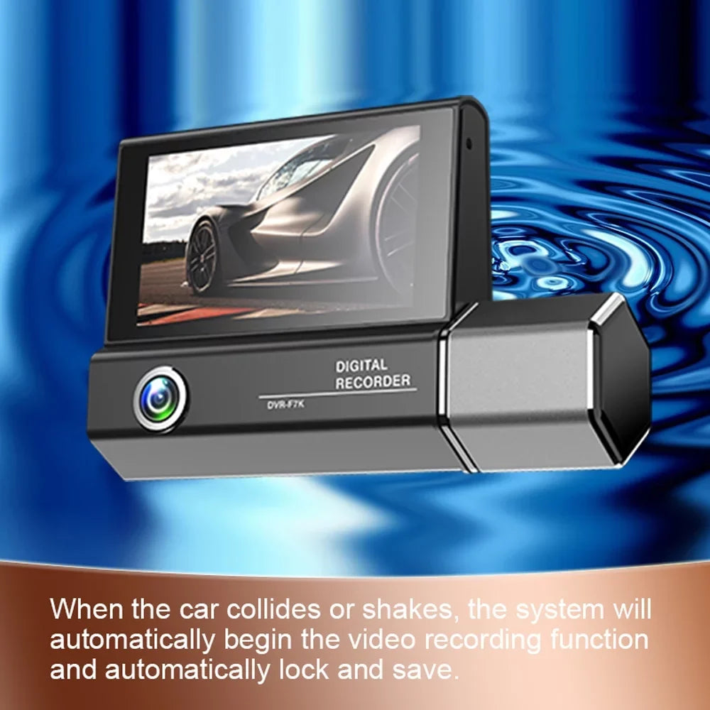 Safety 4in Recorder Video Cam Recorder Cameras Car Clear 3 Auto Car Mirror Dash Recording Gecheer Rearview Car Driving