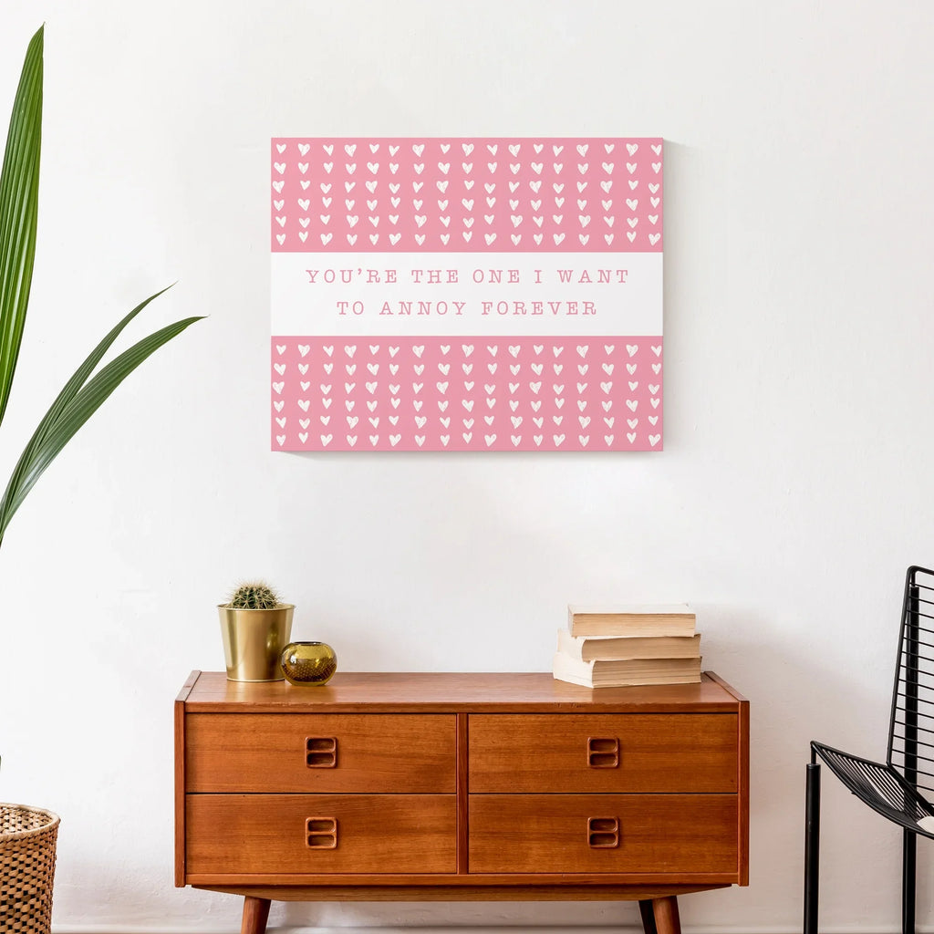 One Art Creative 20 Products Wall Pink 16 x Canvas Forever Annoy