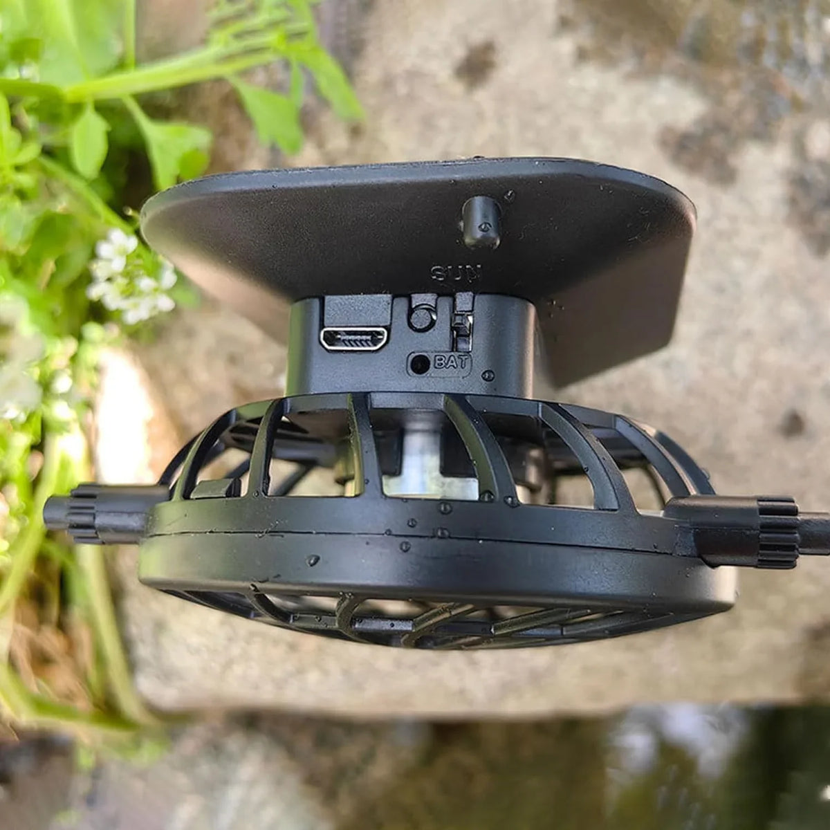 with Fan UV Protection Sun Fishing Solar USB Sun Men Wide UPF 2 Brim Hat Hat, Charging Hats 50+