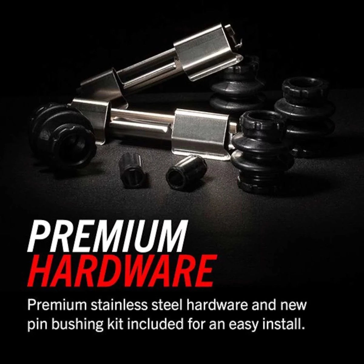 Front Brake Hardware Pads Ceramic Z17 Stop Power 17-2285 with Evolution