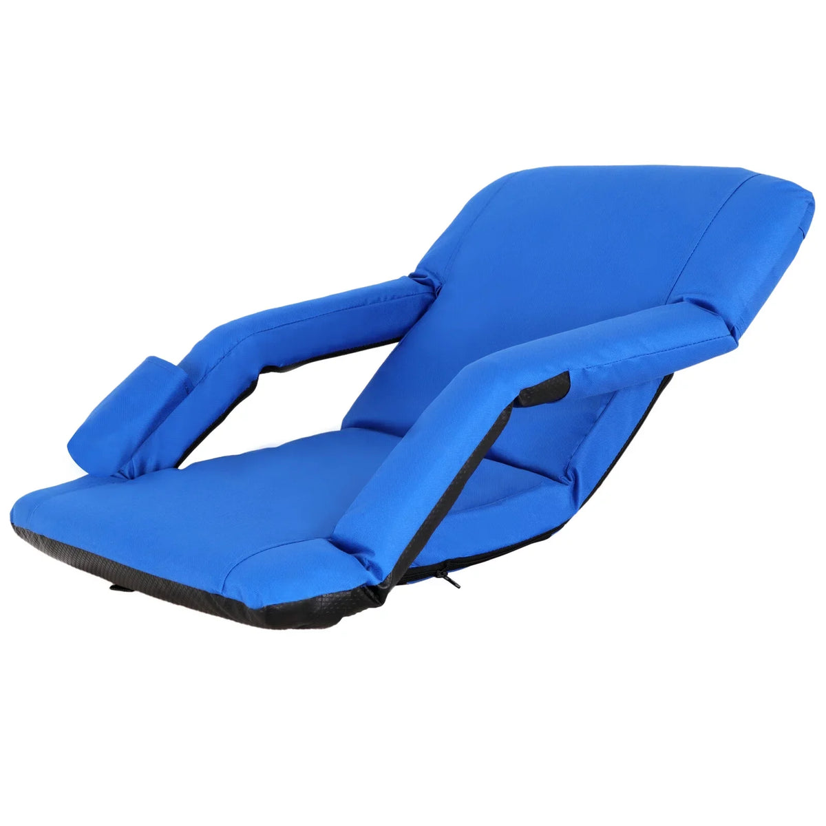 Padded Cushion Seat Bleacher, Chair HomGarden Folding Blue Portable Stadium