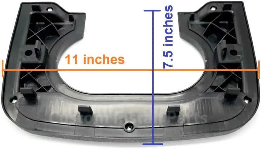 Console 1997-2003 Cupholder Compatible Replacement Custom Center Pad with Install Parts F-150 (Light Grey)