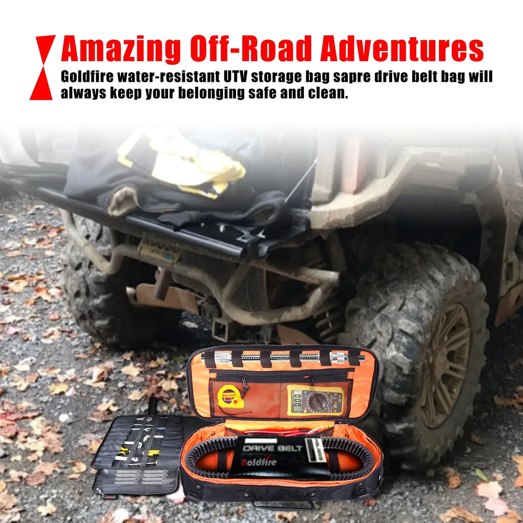 UTV Travel Storage ATV Truck Kit Universal Tool Pouch Organizer Tool Bag Tool for Portable Roll Car with Wrench Storage