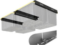 Rack Metal Sets) For Organization Racks, Rack, Ceiling (Black, Storage Garage System, Bin 4 Supports Heavy Overhead Container, Bins Duty Most