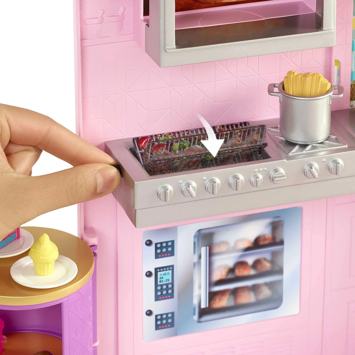 for Year Restaurant Olds Pieces to Barbie Cook Grill 3 7 Gift with Playset 30+ ‘n