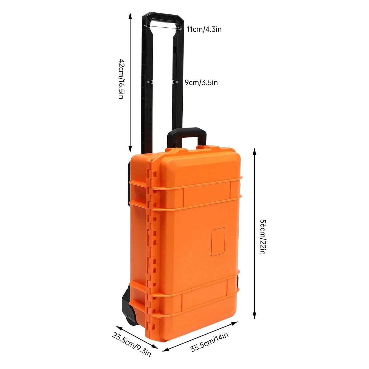 Camera Protective W/Customizable 22-Inch Waterproof Camera Box IP67 Case Multi-Purpose Case Foam