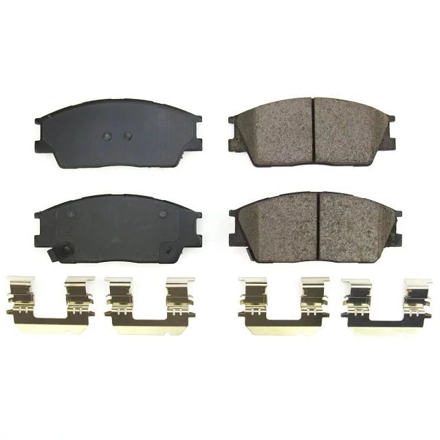 Front Brake Hardware Pads Ceramic Z17 Stop Power 17-2285 with Evolution