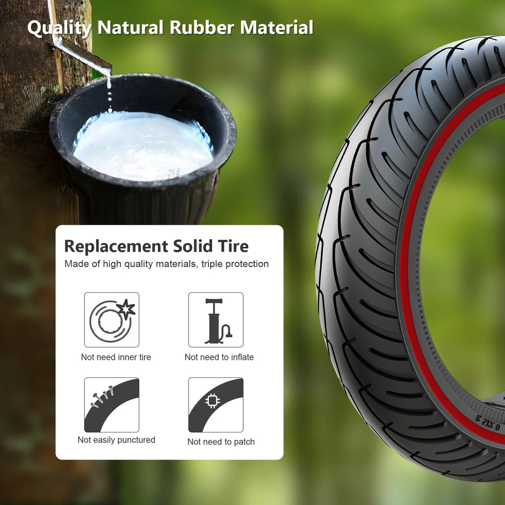 for Inch proof Rubber E Mounting Tyre Tool 2pcs Tire 8.5 Puncture Tomshoo Solid M365 Set Riding with