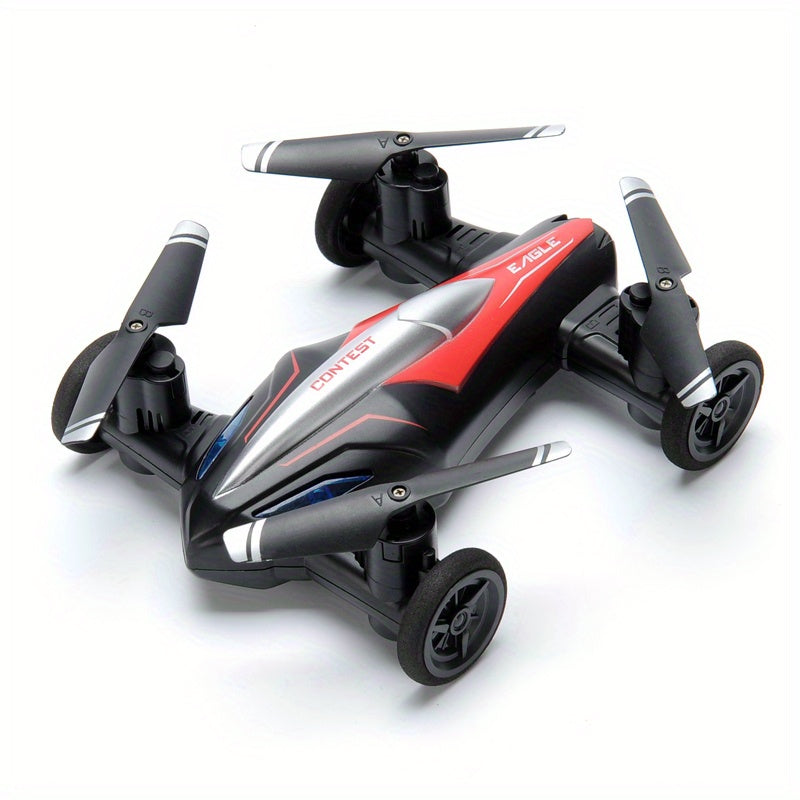 Dual-use Height Unmanned Stable And High-speed Land Setting, Drone Intelligent Gift Air For RC Four-axis And Drone Toy Low-speed Car Flight, Switch Toys