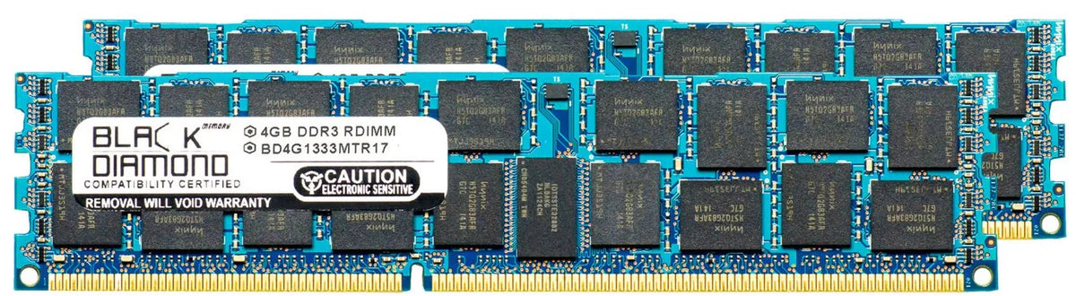 Upgrade 240pin SuperMicro Memory PC3-10600 5000 2X4GB Memory Black 5016I-URF RAM 1333MHz SuperServer Diamond RDIMM DDR3 for 8GB Module