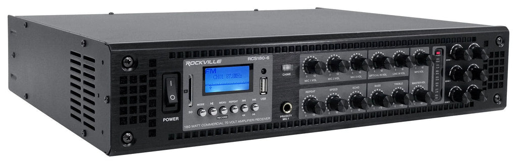 drop Audio Ceiling Amp JBL Tile w/(18) Speakers+6-Zone Office/Restaurant Package