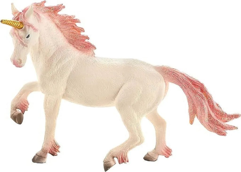 Painted MOJO Replica Figurine Fantasy Realistic Toy Unicorn Hand (Pink)