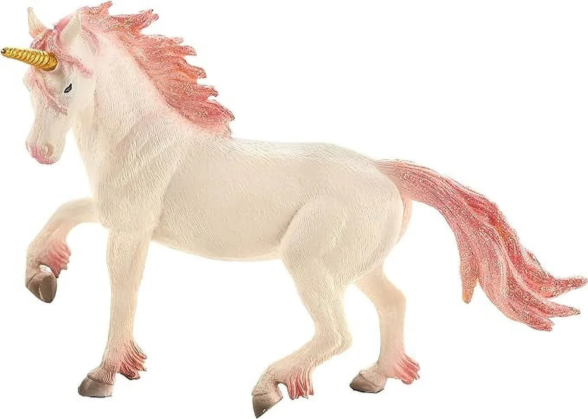 Painted MOJO Replica Figurine Fantasy Realistic Toy Unicorn Hand (Pink)