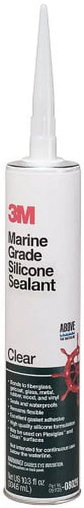 gal 12) Clear, of Silicone Sealant (Pack Marine Grade 3M 08029 1/10