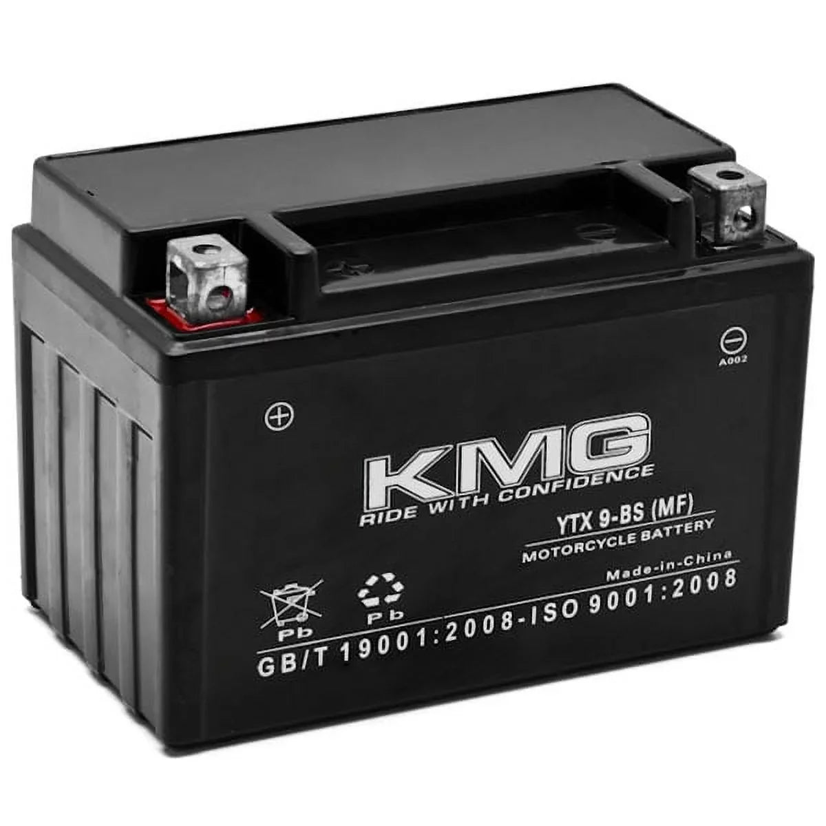 YTX9-BS 12V Motorcycle KMG Replacement Scooter Compatible Sealed Snowmobile 1997-2012 Free GSX-R600 OEM Suzuki 600 Battery Maintenance Performance Battery SMF with Powersport ATV High