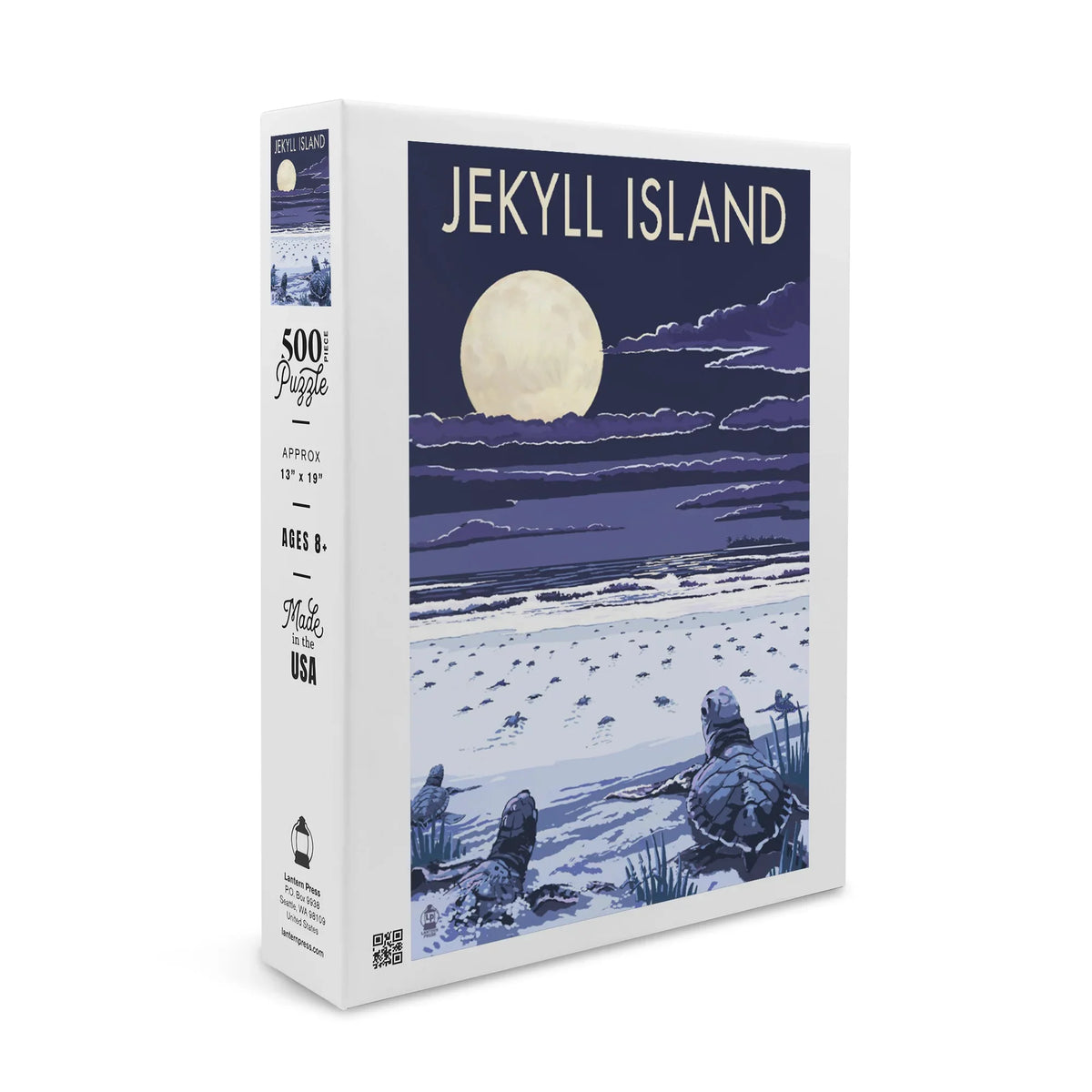 Night Sea for Adults (19x27 USA) Made Piece Puzzle Turtles at Hatching Jekyll Premium in 500 and Island, Jigsaw Family, inches, Georgia,