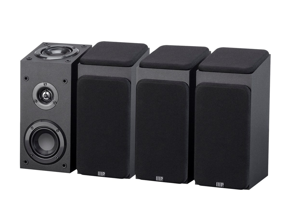 With Immersive 200 Monoprice - Premium 8 5.1.4-Ch. Inch Home Black System Watt Subwoofer Theater
