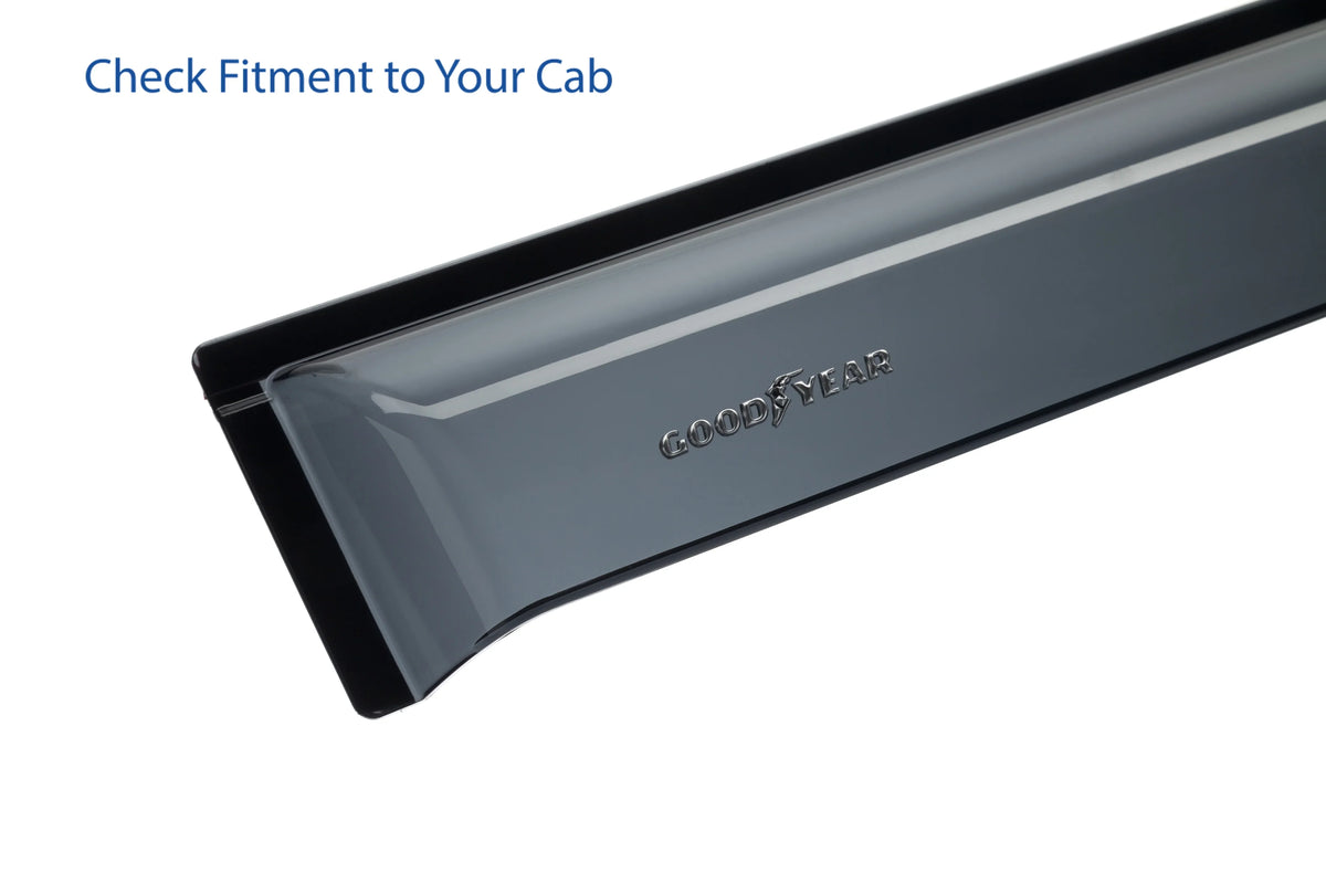 Window Car Rain 2014-2024, ProMaster 2 pcs Ram Vent Accessories, - Deflectors GY008711 Shatterproof Visors, for Visor, Window Goodyear Vent Guards, Deflector, Tape-on