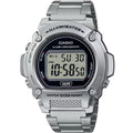 Bracelet Stainless Digital W219HD-1AV Watch Men's with Steel Casio