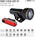 Designed for Night for USB & KIT Light Rear Rechargeable, Headlight Resistant, climate Bike 300 Visibility, MOMODESIGN Light COMMUTERS
