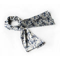 Plum design - Chinese White Silk Blossom Scarf Large Blancho Elegant