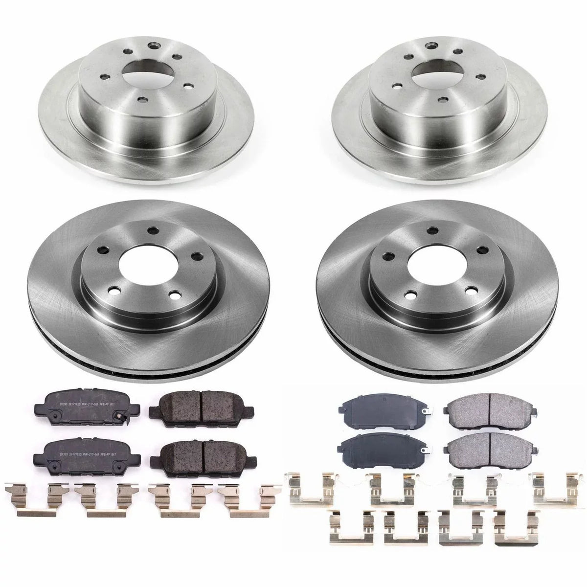 and Stock Kit Brake Power Nissan Rotor Sentra Stop Replacement Rear Pad and KOE8359 2019 Fits Front