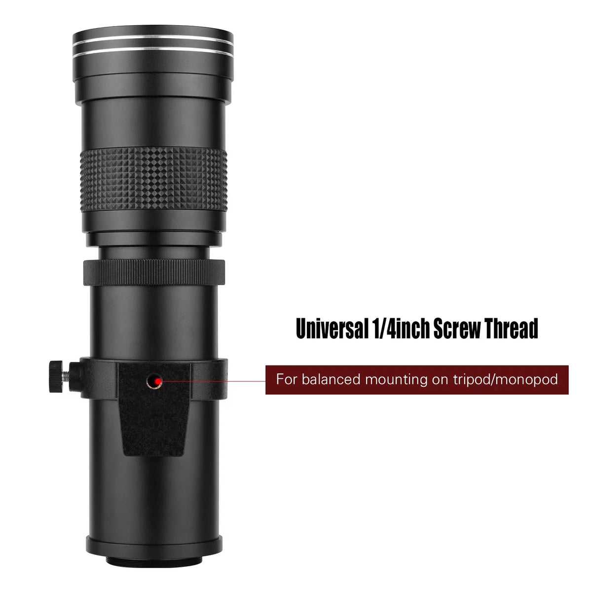 T6s F/8.3-16 Mount Universal MF T7s Telephoto 7D 60Da Replacement Ring Canon 77D Adapter 420-800mm 70D Super T6 6D EF-Mount 80D Cameras for Thread 60D T 5D Lens Camera 50D Zoom Suzicca with 1/4 T7i