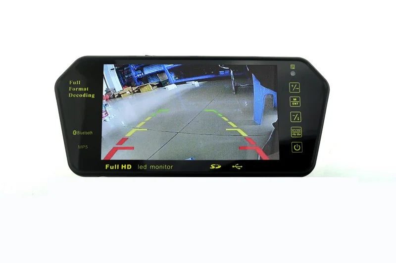 Photo Full with Mp5 FM Display Slot Car RearView Monitor TF inch Car 7" Built-in USB Bluetooth LCD HD Mirror TFT