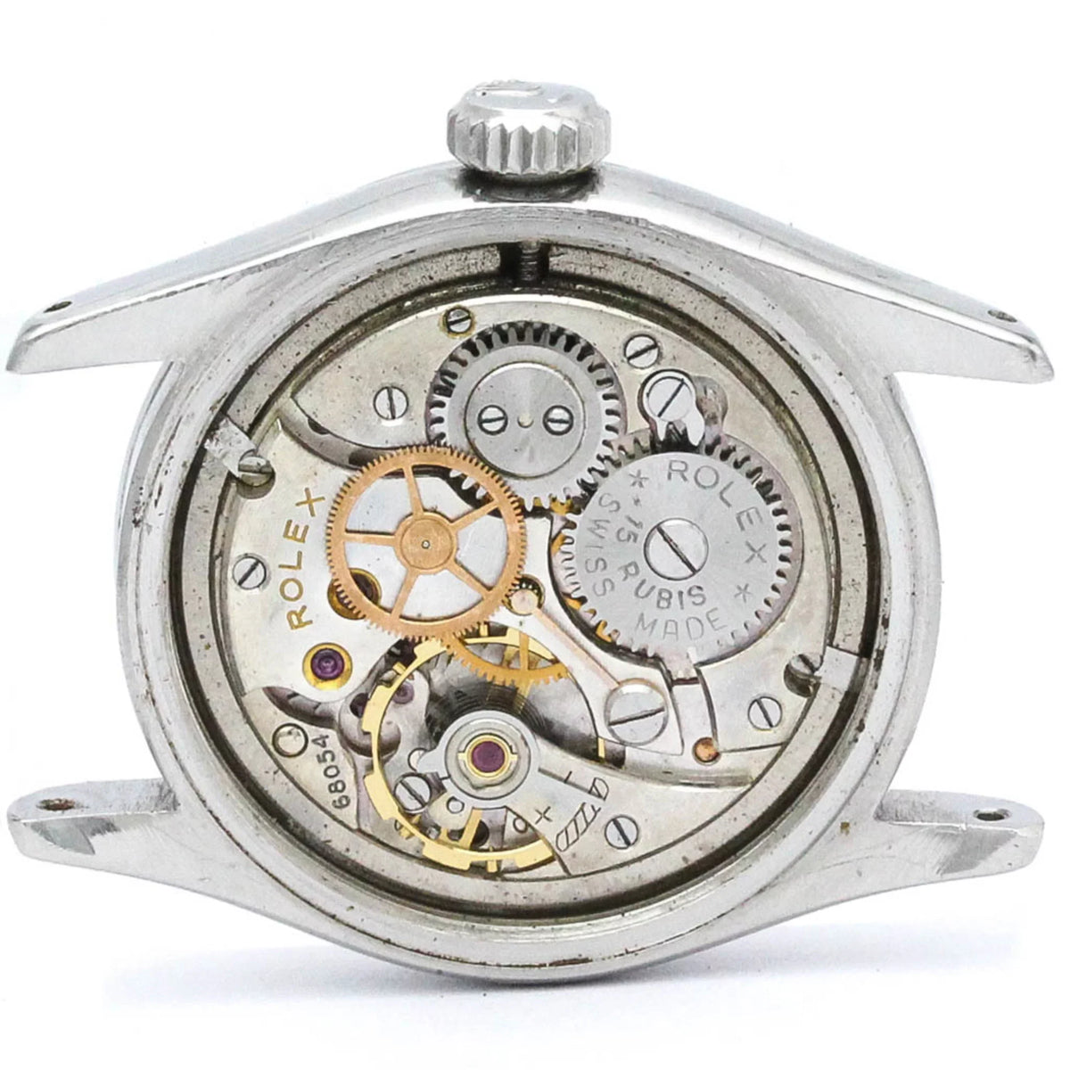 Hand-Winding Vintage Royal Steel Stainless Watch Pre-Owned Oyster 6244 BF560574 (Fair) Mens