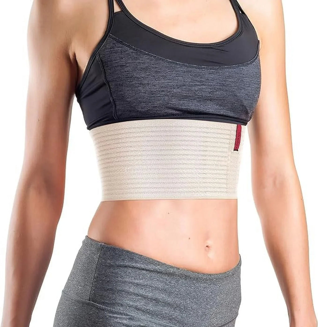 Wrap dimension Rib Belt ORTONYX Rehabilitation - Broken Comppression Beige Support 6.25" Dislocated / Cracked, Fractured, Post-Surgery of Unisex Plus ACOX5226-BG-3XL Chest Elastic Ribs Aid - Brace 3XL