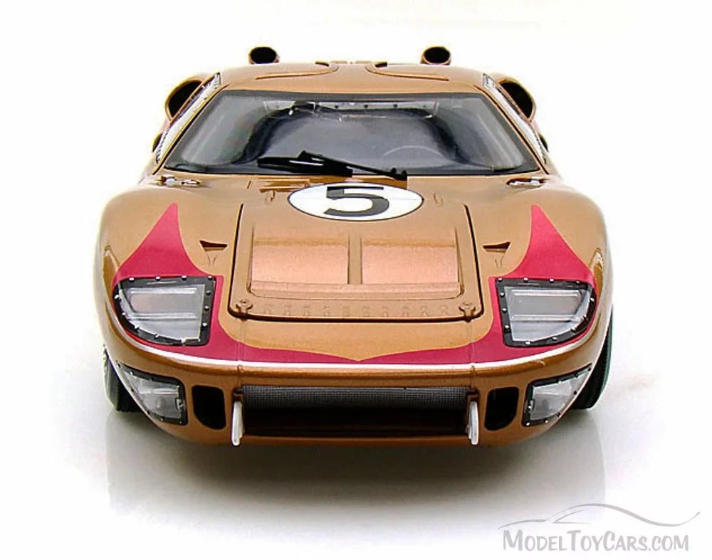 '- Car II 1966 - Toy GT-40 Model 1/18 Scale Diecast SC403 Shelby #5, Gold MK
