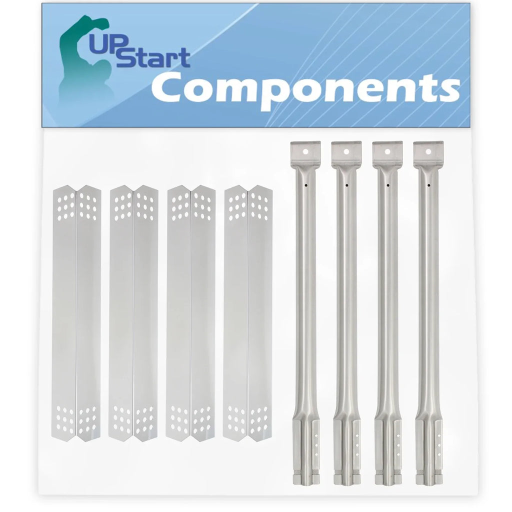 Old Shield Pipe 4-Pack Parts Tamer, Grill Compatible Tube Plate Bar Barbeque Replacement Heat & Kitchenaid Stainless 720-0733 16 Burner BBQ Flavorizer 1/8" - Steel Tent for & Burners Flame -