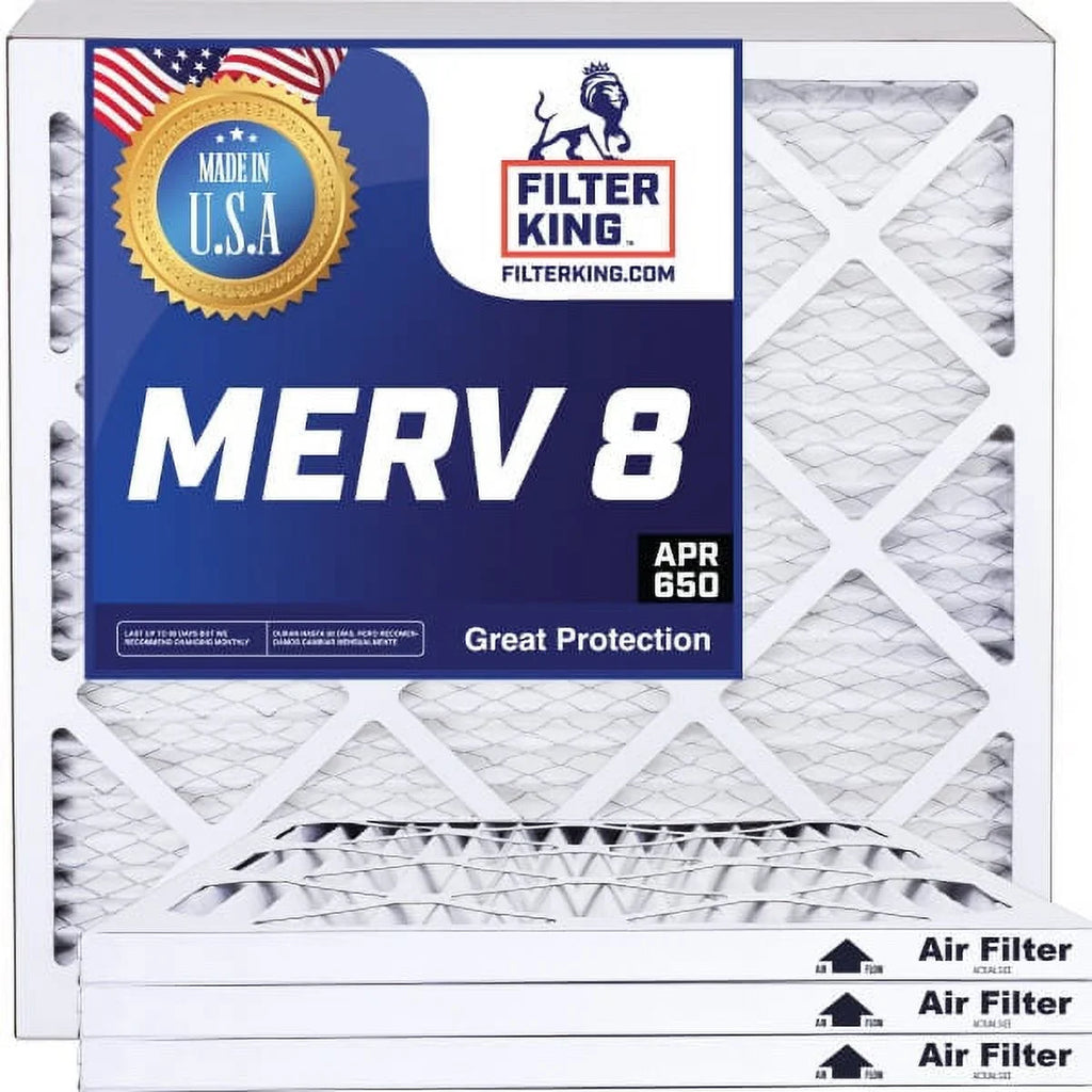 King Pleated Air x | 9.5x28.5x1a | | Furnace Filters Filter 8 Actual 28.5 x IN MADE dimension: 4-PACK Filter | USA 9.5 HVAC A/C .75" MERV