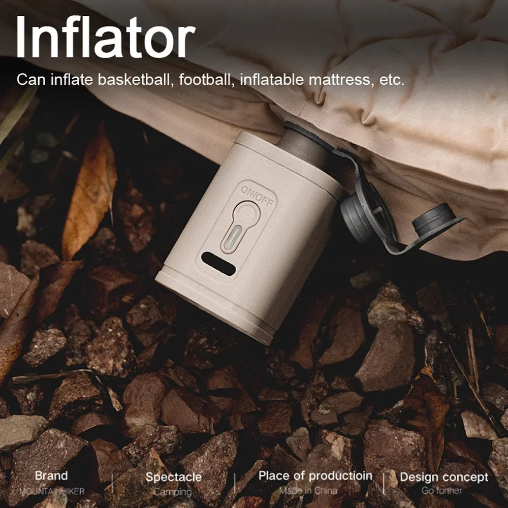 Cordless Inflator Portable Tickas Pump Dual-use exterior Electric Inflatable Mattress Inflator and Pump Multifunctional