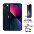 (Grade Tempered A2481 (Fully 128GB w/ Glass 13 iPhone Midnight Mini Unlocked) C) Pre-Owned Pre-Installed