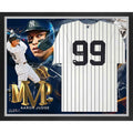 Authentic Framed Jersey New York Autographed Collage Yankees White Aaron MVP AL Judge 2022