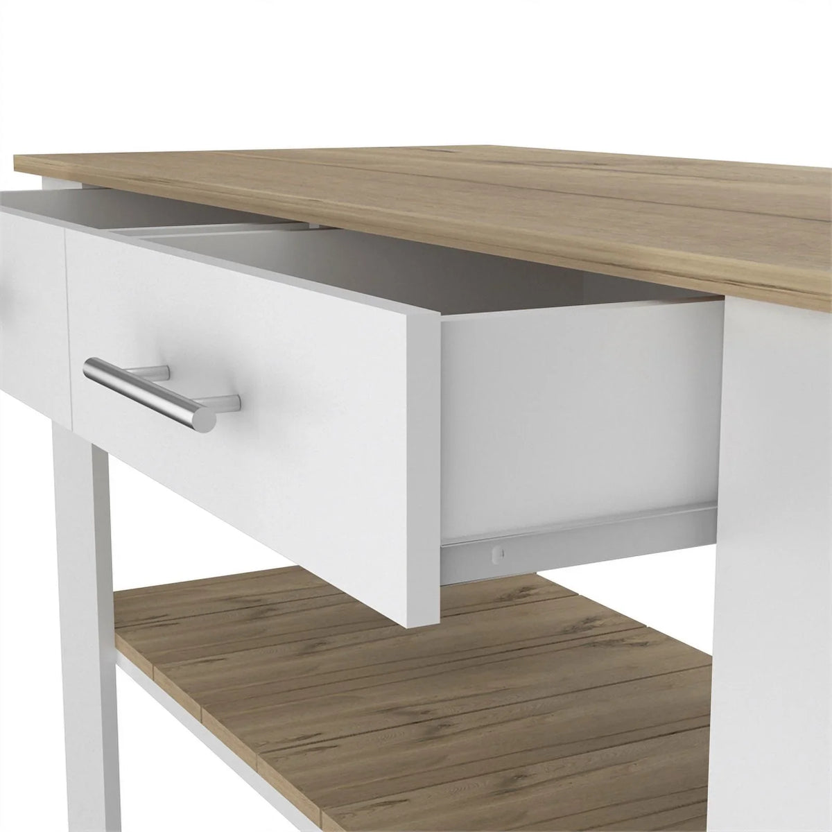 Wood Home and Island Set 2-Piece Sink Kitchen Utility with Square