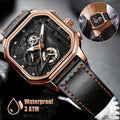 Date Leather Business Waterproof Luxury Quartz Men's Watch Luminous Chronograph