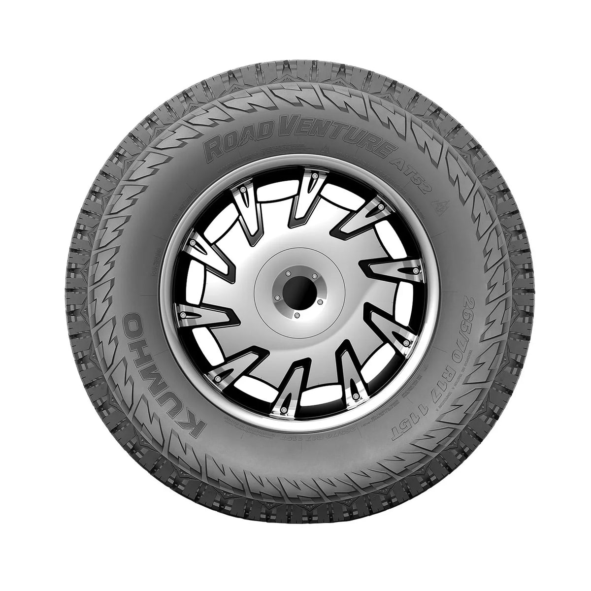 Tire Venture Light All Road Truck LT255/75R17 Kumho 111/108R Terrain AT52