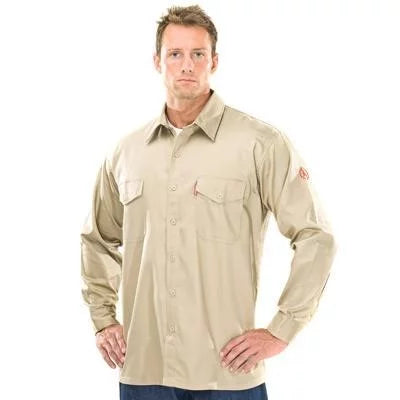 Flame-Resistant Beige, (3 Cal FR, FR Shirt Nice Units) Benchmark Really 9.5 X-Large