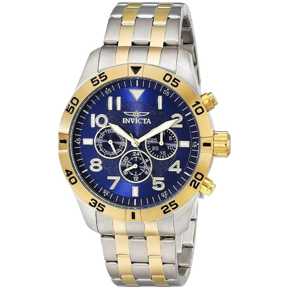 Invicta Display 19203 Watch Two Analog Swiss Quartz I-Force Tone Men's