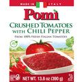 (Pack 12) 13.8oz Crushed Pomì with Chili Pepper Tomatoes of -