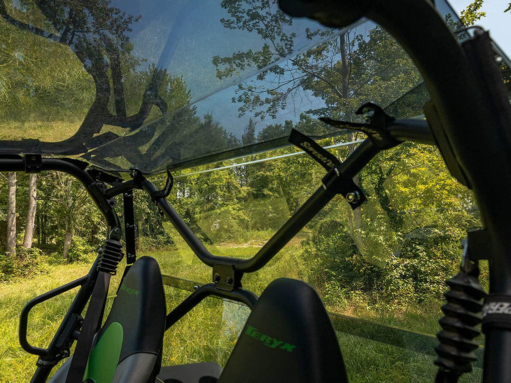 2014+ Stronger Polycarbonate Flying Than Thick SuperATV 4 Kawasaki Tinted Glass Debris Lightly From Duty 2021+ Protects / You Rear for Teryx Teryx 4 250x Made Heavy Windshield S 800 1/4" in USA!