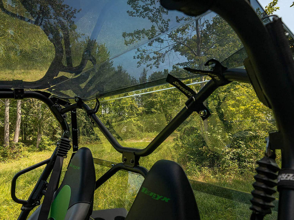 2014+ Stronger Polycarbonate Flying Than Thick SuperATV 4 Kawasaki Tinted Glass Debris Lightly From Duty 2021+ Protects / You Rear for Teryx Teryx 4 250x Made Heavy Windshield S 800 1/4" in USA!