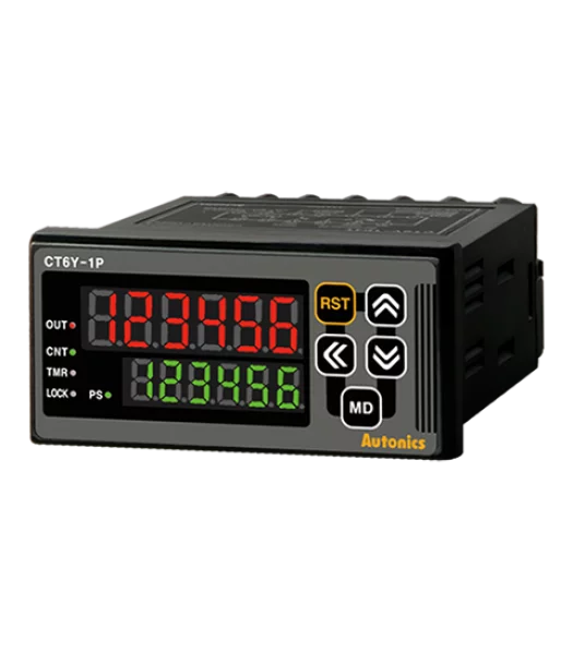 PNP CT6Y-1P4 LED, Counter/Timer, VAC NPN Preset, NPN Open SPDT(1c) Relay Prescale setting, W72xH36mm, Input, 3A, 1 value Collector 250VAC Output, 6-Digit, 100-240 or