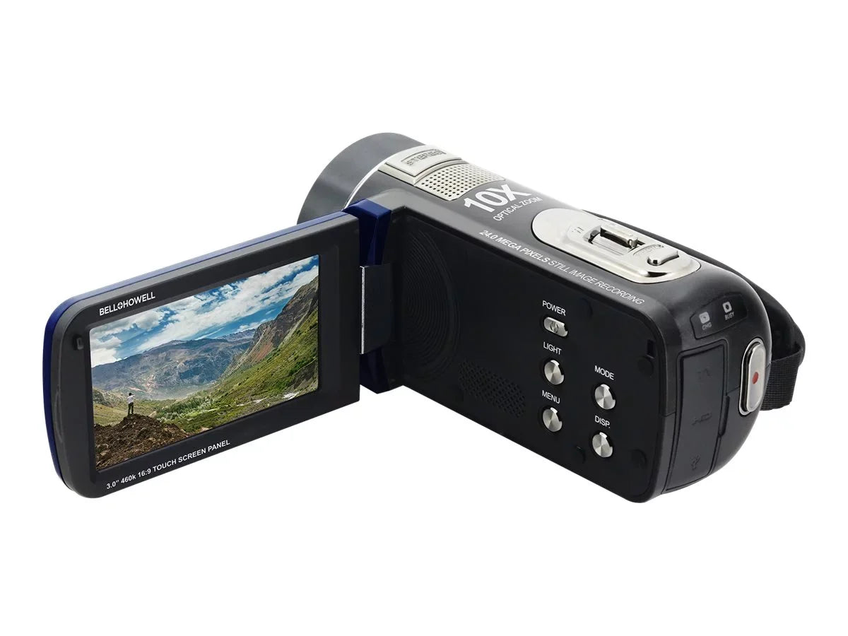 / - 1080p blue 30 zoom - - MP card 10x Camcorder - - DV20HDZ + - Howell fps Bell optical 24.0 flash