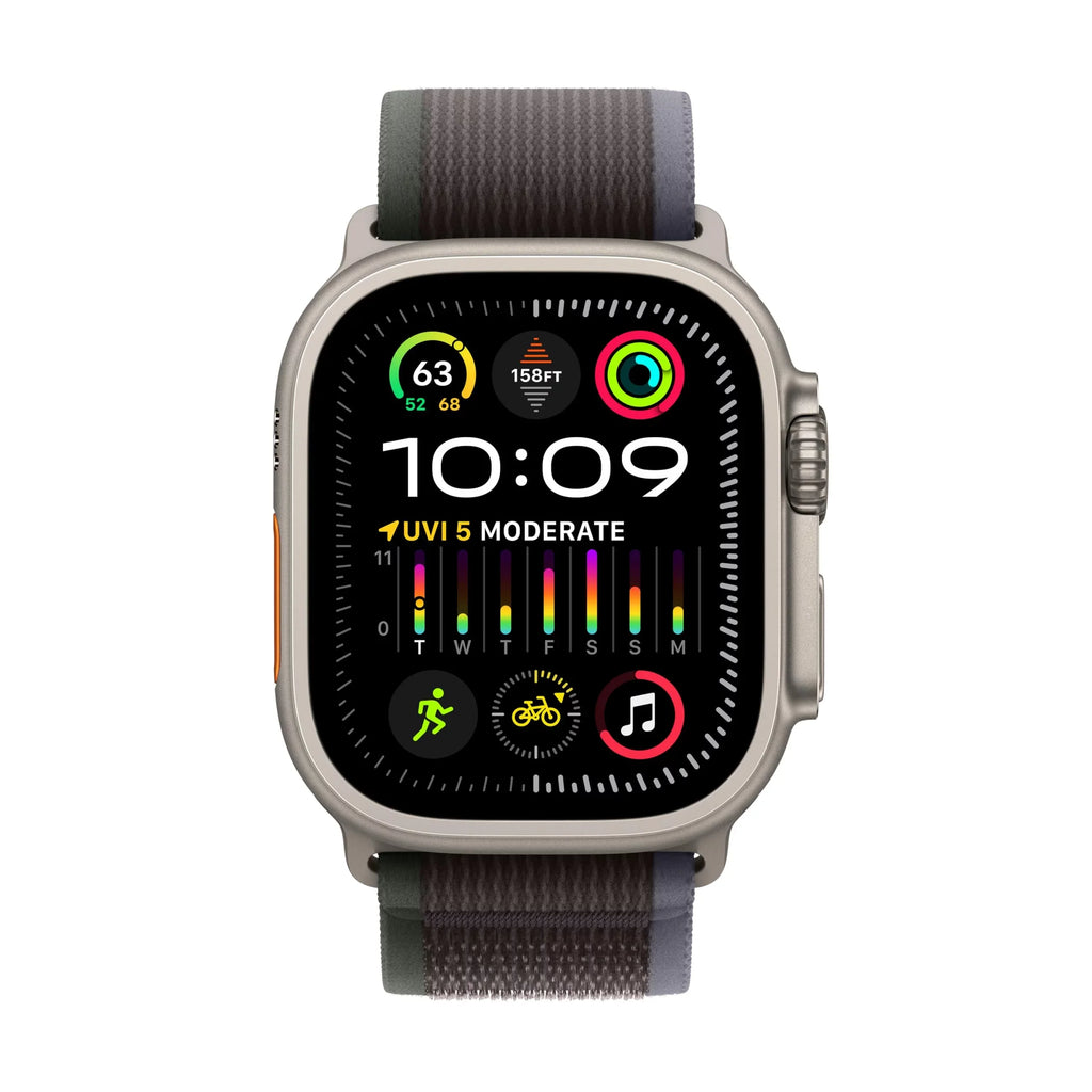 with - nylon dimension: 2.17 - watch Loop 49 Trail 64 - - 4G - M/L - UWB, titanium Watch - Ultra - 2 weave smart mm GB Bluetooth oz LTE, - blue/black Wi-Fi, band -