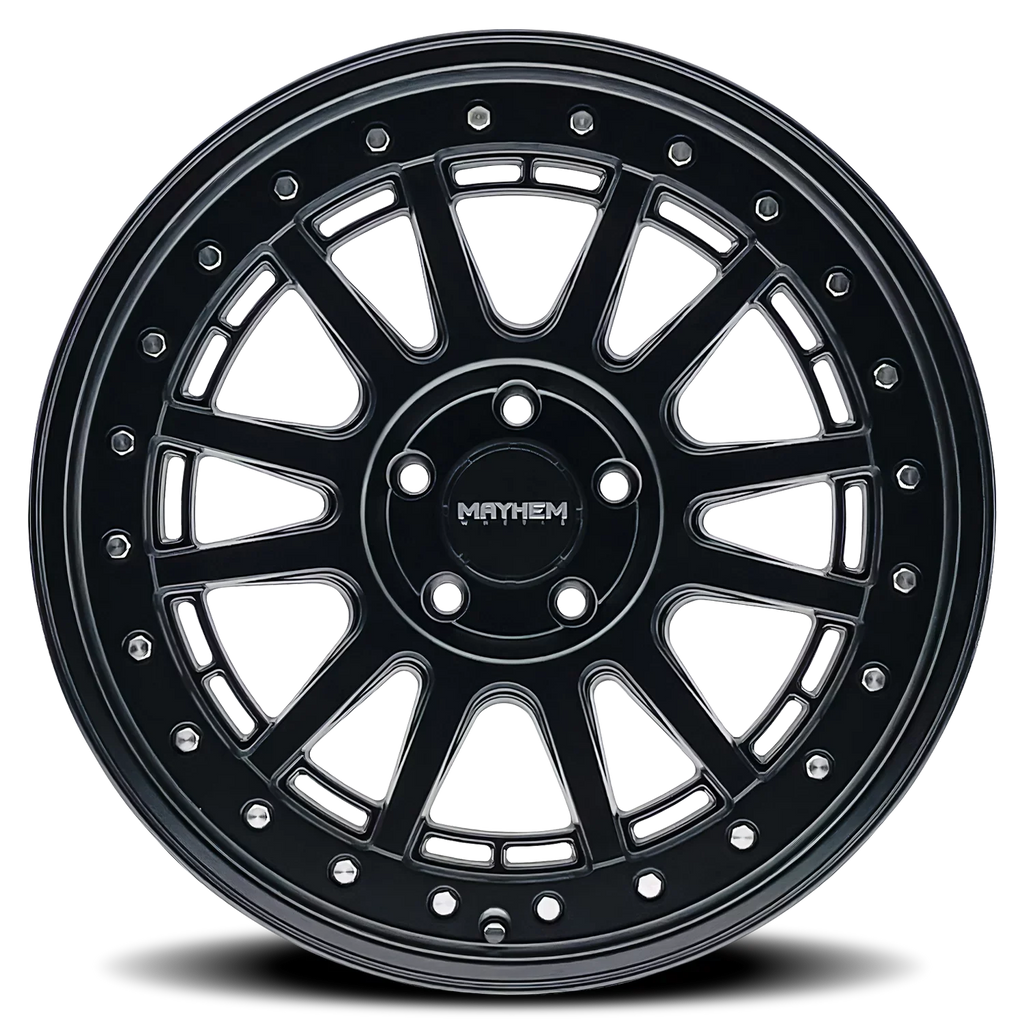 Black 6x5.5 20x9 (0mm) Compass Matte Wheel Mayhem 8305