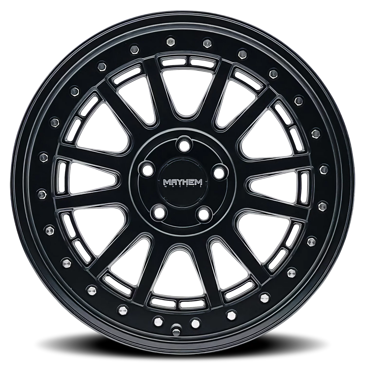 Black 6x5.5 20x9 (0mm) Compass Matte Wheel Mayhem 8305